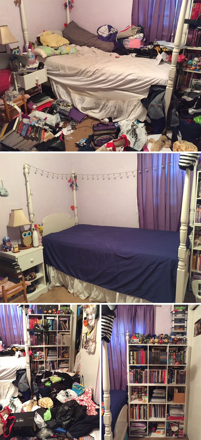 28 Before & After Bedroom Photos Of People Who Suffer From Depression 28 Before & After Bedroom Photos Of People Who Suffer From Depression