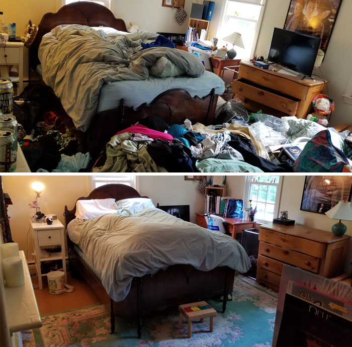 28 Before & After Bedroom Photos Of People Who Suffer From Depression 28 Before & After Bedroom Photos Of People Who Suffer From Depression