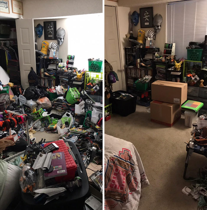 28 Before & After Bedroom Photos Of People Who Suffer From Depression 28 Before & After Bedroom Photos Of People Who Suffer From Depression