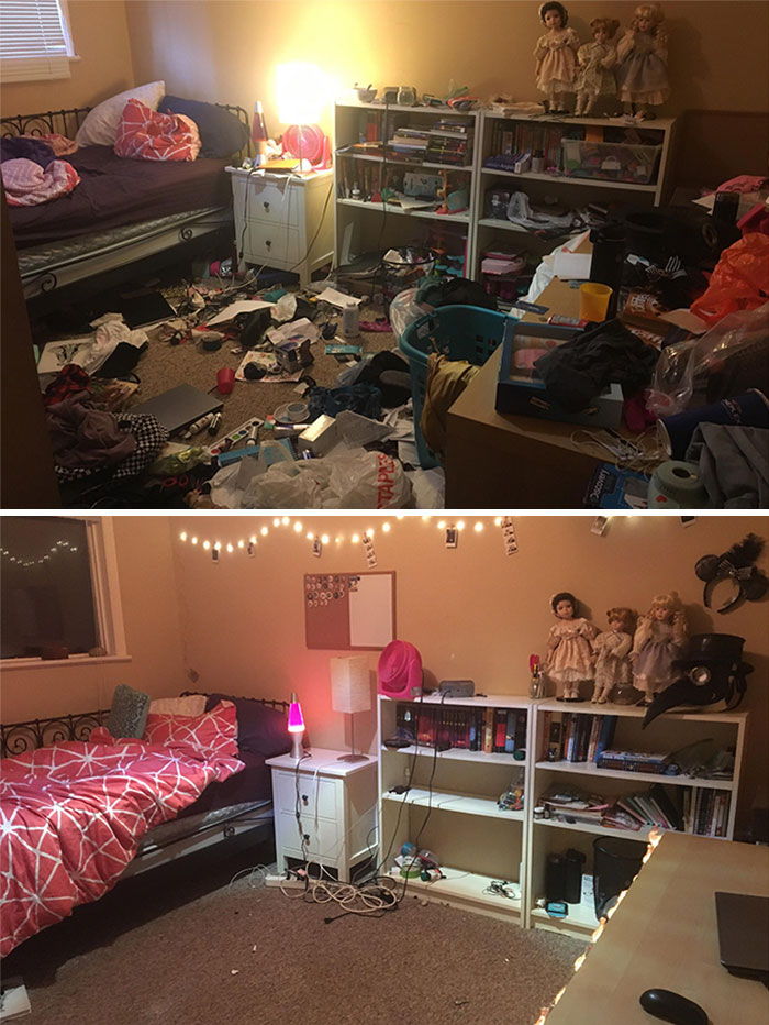 28 Before & After Bedroom Photos Of People Who Suffer From Depression 28 Before & After Bedroom Photos Of People Who Suffer From Depression