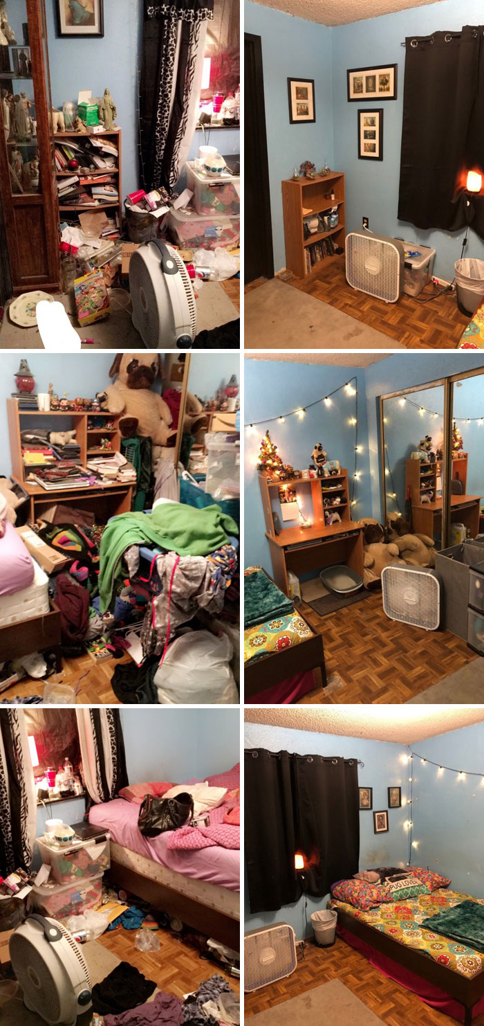 28 Before & After Bedroom Photos Of People Who Suffer From Depression 28 Before & After Bedroom Photos Of People Who Suffer From Depression