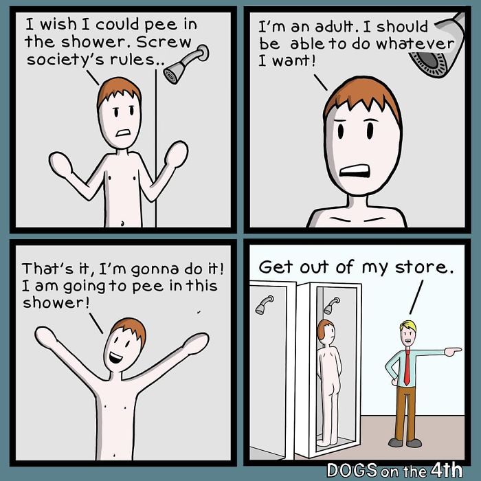 30 Hilariously Absurd Comics With Dark Undertones