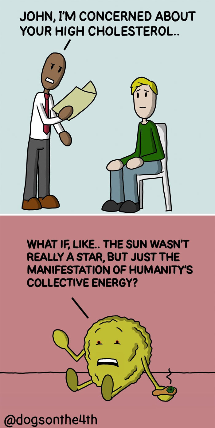 30 Hilariously Absurd Comics With Dark Undertones