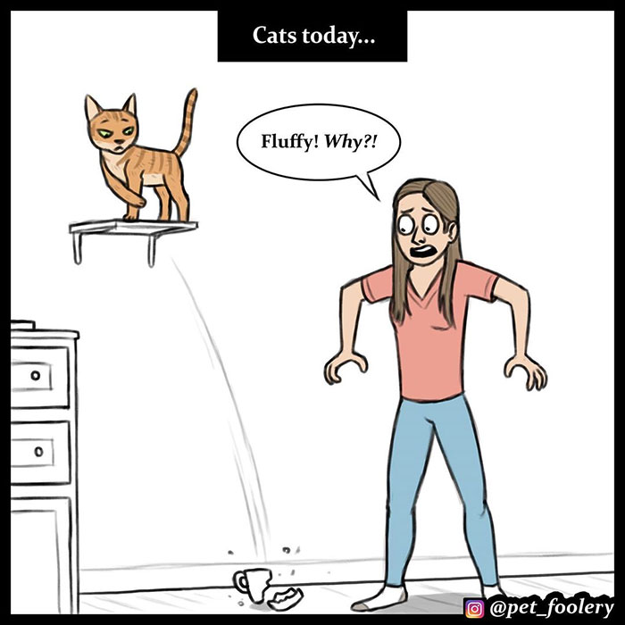 The Differences Between Prehistoric And Today’s Cats Explained In A Hilarious Comic The Differences Between Prehistoric And Today’s Cats Explained In A Hilarious Comic