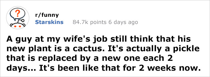 Guy Gets Pranked With A Fake ‘Cactus’ That’s Actually A Pickle His Colleagues Replace Every 2 Days Guy Gets Pranked With A Fake ‘Cactus’ That’s Actually A Pickle His Colleagues Replace Every 2 Days