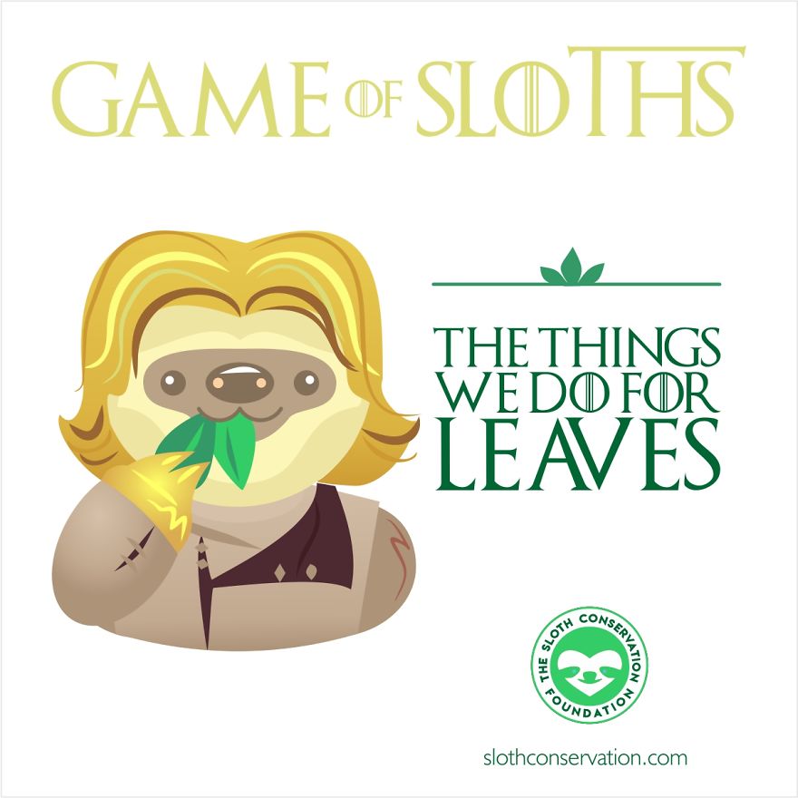 I Turned &#8220;Game Of Thrones&#8221; Characters Into Sloths With Their Best Quotes (12 Pics)