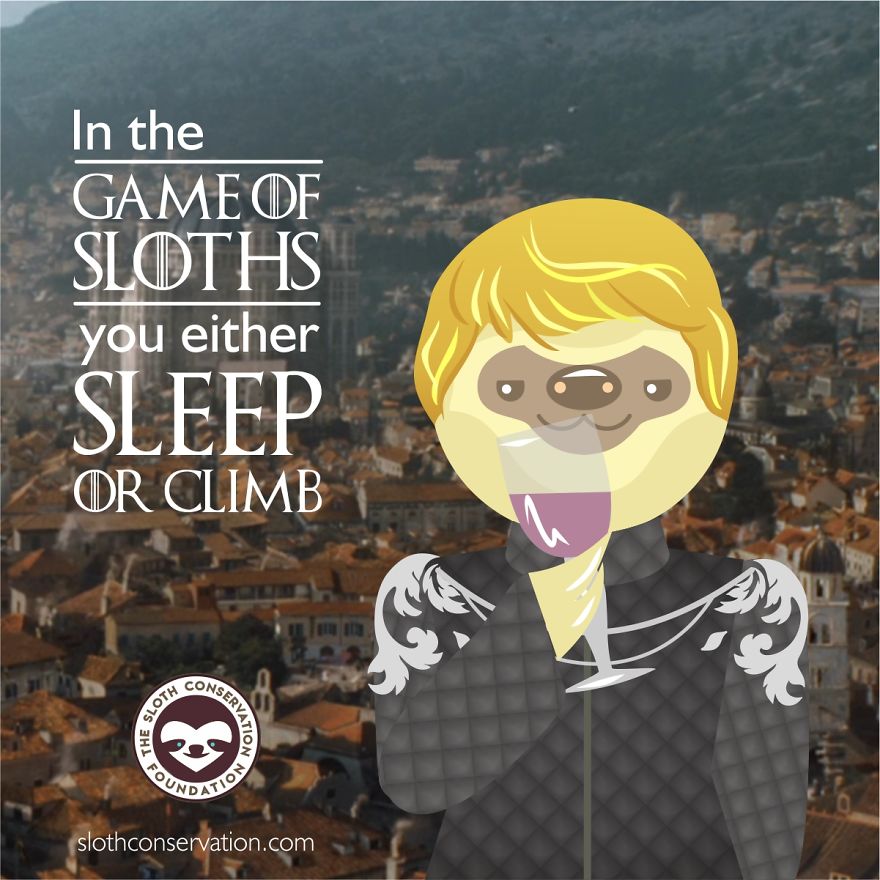 I Turned &#8220;Game Of Thrones&#8221; Characters Into Sloths With Their Best Quotes (12 Pics)