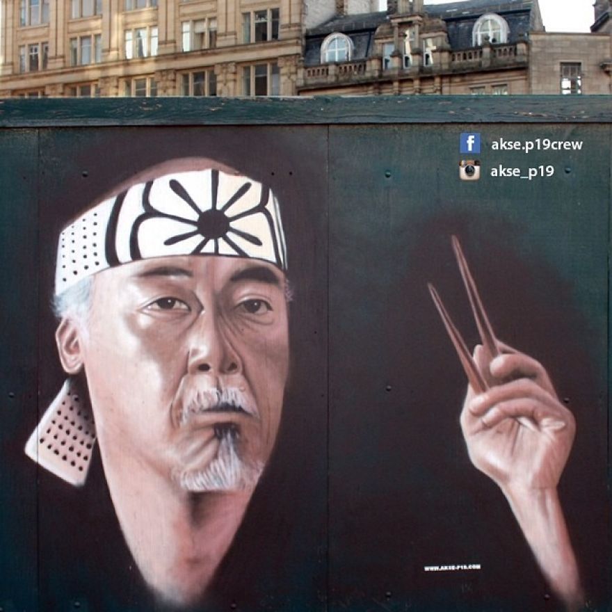 Street Artist Pays Homage To Pop Icons With Giant Murals