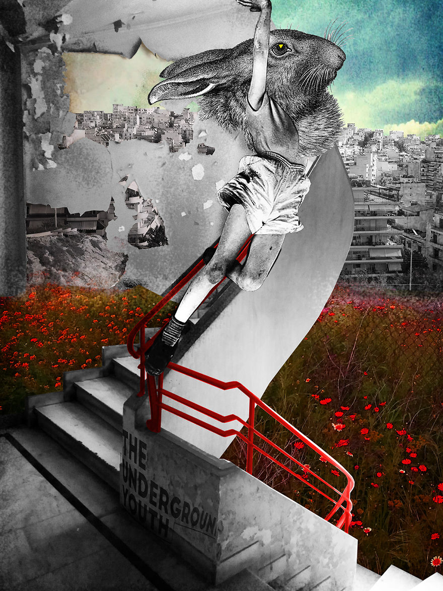 I Create The Weirdest Digital Collages Of Urban Surrealism And Greek Myths