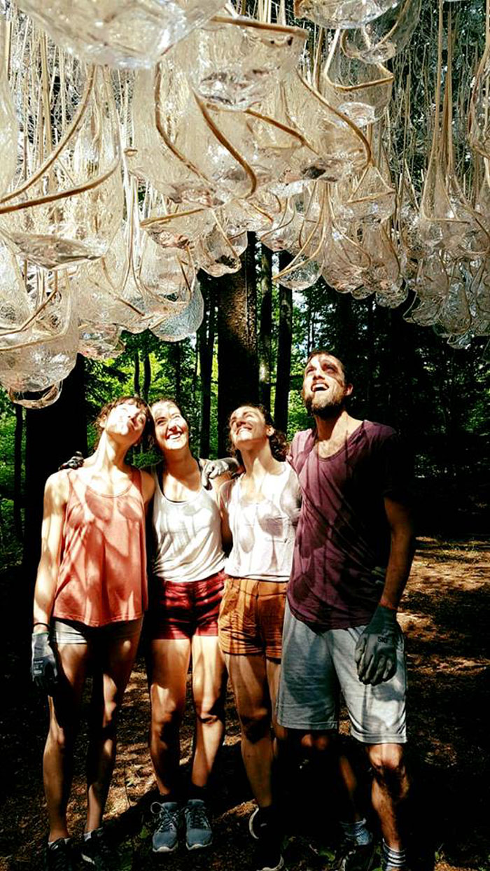 Rainwater &#8216;Chandelier&#8217; Installation Can Collect Up To 800 Pounds Of Water