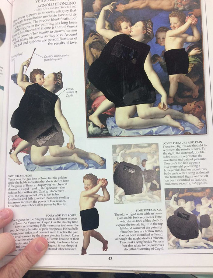 Student Shares Pics From Art Book In His Former Christian College And The Censorship Is Beyond Ridiculous Student Shares Pics From Art Book In His Former Christian College And The Censorship Is Beyond Ridiculous