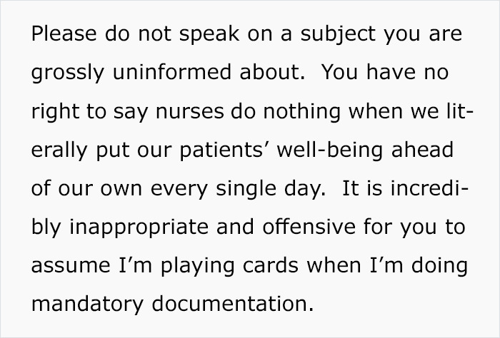 Senator Says Nurses Don’t Need Breaks As They Spend Most Of The Day Playing Cards, Nurses Respond With Sarcastic Pics Senator Says Nurses Don’t Need Breaks As They Spend Most Of The Day Playing Cards, Nurses Respond With Sarcastic Pics