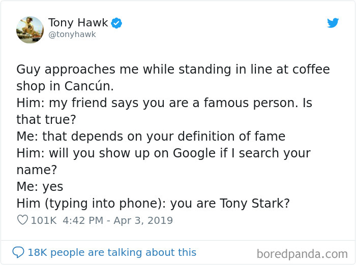 12 Hilarious Times People Didn’t Realize They Were Talking To Tony Hawk (New Tweets)