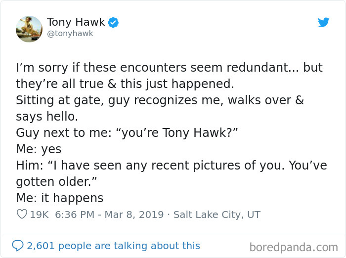 12 Hilarious Times People Didn’t Realize They Were Talking To Tony Hawk (New Tweets)