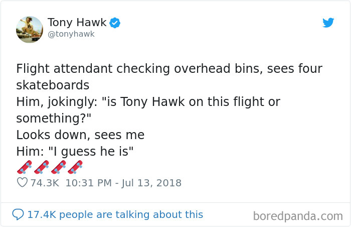 12 Hilarious Times People Didn’t Realize They Were Talking To Tony Hawk (New Tweets)