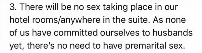 Woman Who Was Invited To Bachelorette Party Out Of ‘Pity’ Sends Out List Of Insane Rules All Girls Must Follow Woman Who Was Invited To Bachelorette Party Out Of ‘Pity’ Sends Out List Of Insane Rules All Girls Must Follow