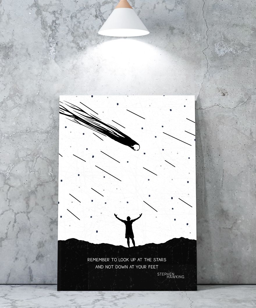 I Created These Wall Art Prints As A Tribute To Stephen Hawking I Created These Wall Art Prints As A Tribute To Stephen Hawking