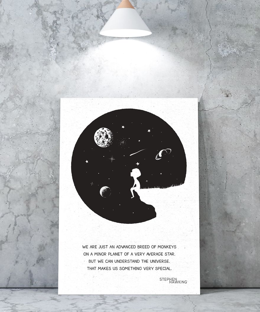 I Created These Wall Art Prints As A Tribute To Stephen Hawking I Created These Wall Art Prints As A Tribute To Stephen Hawking