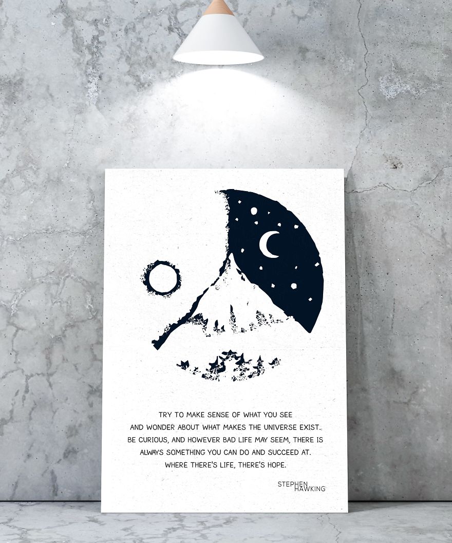 I Created These Wall Art Prints As A Tribute To Stephen Hawking I Created These Wall Art Prints As A Tribute To Stephen Hawking