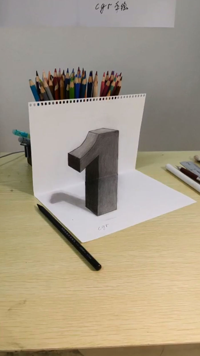 Artist Creates 3D Illusions On Simple Sheets Of Paper Artist Creates 3D Illusions On Simple Sheets Of Paper