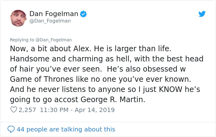 George RR Martin Unknowingly Has Dinner With Dying Fan, His Friend Thanks Him With Wholesome Post George RR Martin Unknowingly Has Dinner With Dying Fan, His Friend Thanks Him With Wholesome Post