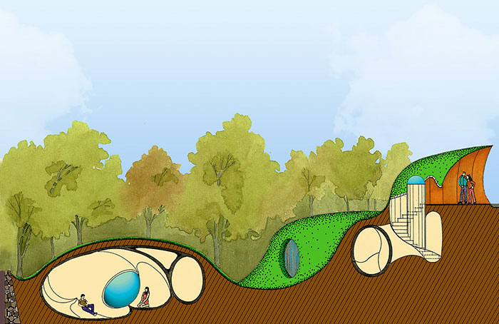 This Organic Hobbit House Is Perfectly Integrated Into Its Surroundings And Is Almost Invisible To Passers-By This Organic Hobbit House Is Perfectly Integrated Into Its Surroundings And Is Almost Invisible To Passers-By