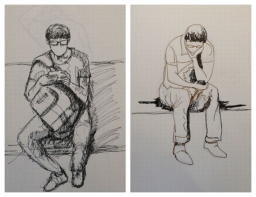 I Quick Sketch On Shenzhen Subway