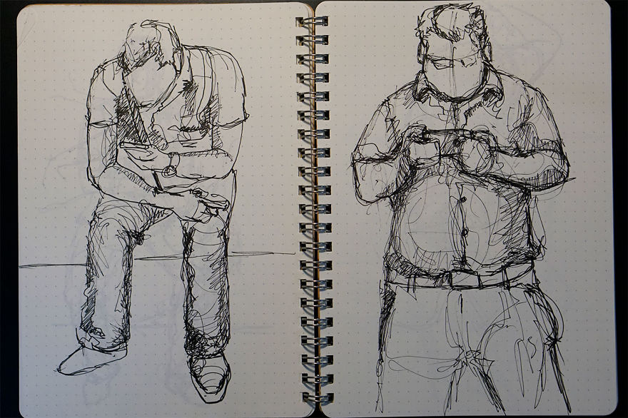 I Quick Sketch On Shenzhen Subway