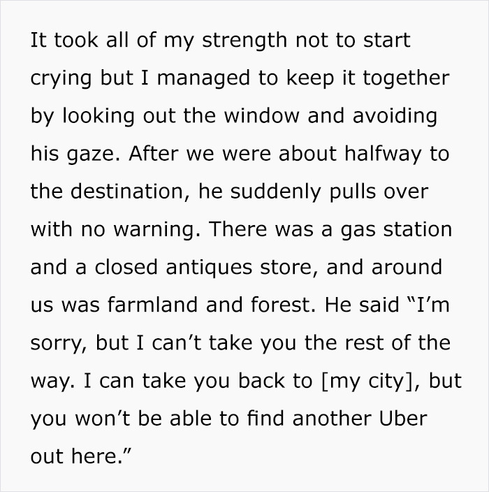 After Learning This Woman Is Going To Get An Abortion, Uber Driver Stopped The Car And Left Her In The Middle Of The Road After Learning This Woman Is Going To Get An Abortion, Uber Driver Stopped The Car And Left Her In The Middle Of The Road