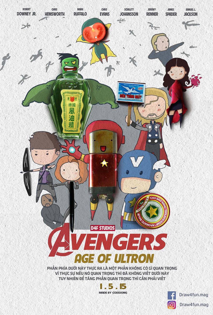 I Recreated Every Marvel Poster Since 2008 With Simple Everyday Objects I Recreated Every Marvel Poster Since 2008 With Simple Everyday Objects