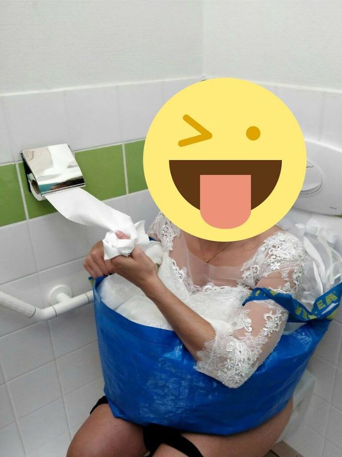 Bride-To-Be Invents IKEA Bag Hack To Pee Worry Free On Her Wedding Day