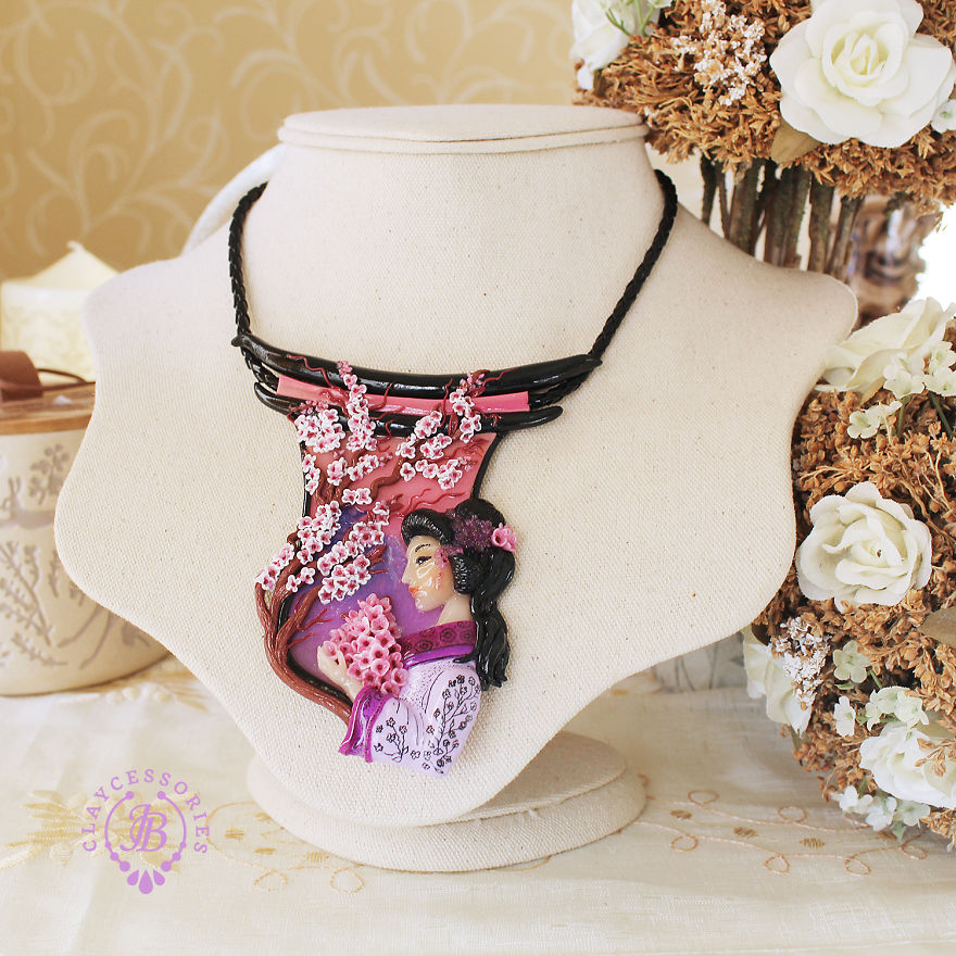 Vintage Japanese Jewelry From Polymer Clay Vintage Japanese Jewelry From Polymer Clay