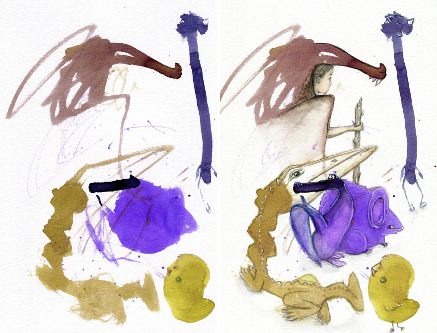 I Collaborate With My 3-Year-Old And 7-Year-Old To Create Imaginative Illustrations I Collaborate With My 3-Year-Old And 7-Year-Old To Create Imaginative Illustrations