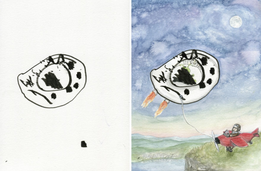 I Collaborate With My 3-Year-Old And 7-Year-Old To Create Imaginative Illustrations I Collaborate With My 3-Year-Old And 7-Year-Old To Create Imaginative Illustrations