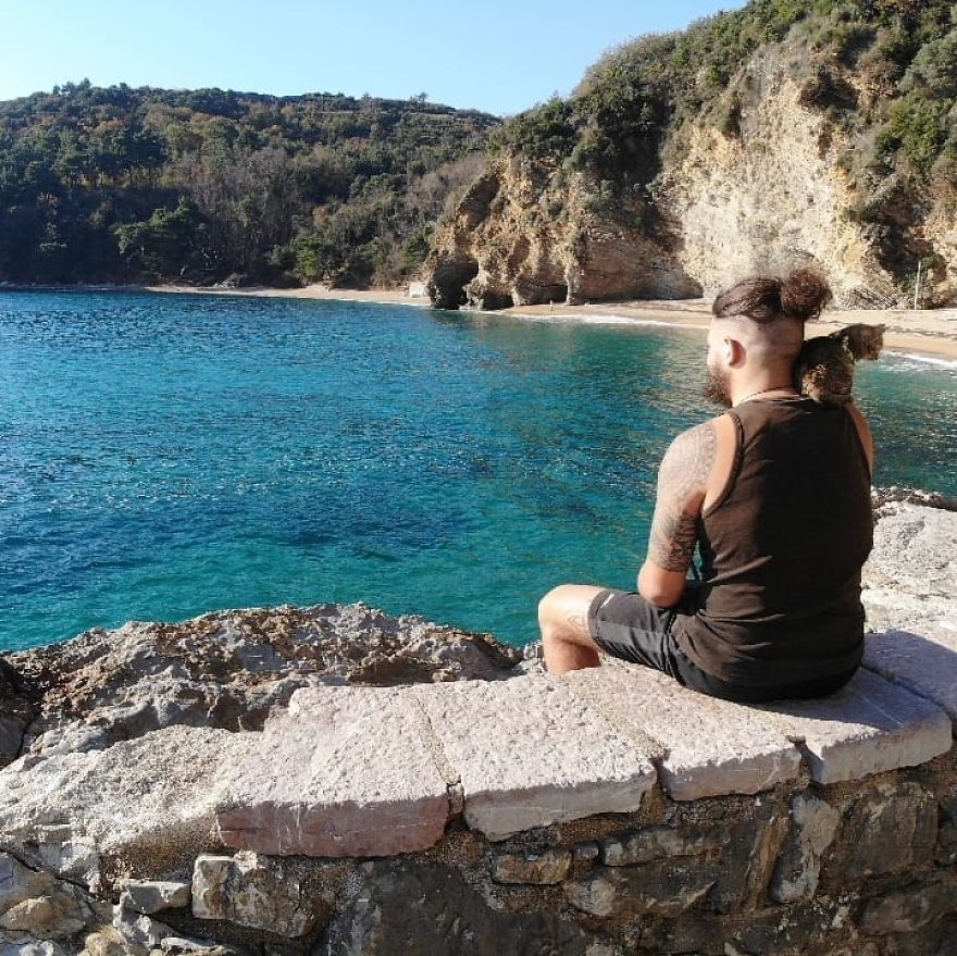 Scottish Man Decides To Cycle Across The Globe Solo But Finds A Stray Cat Which Accompanies Him Scottish Man Decides To Cycle Across The Globe Solo But Finds A Stray Cat Which Accompanies Him