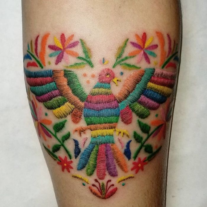 Apparently, Embroidery Tattoos Are A Thing And It Looks Cooler Than It Sounds (30 Pics) Apparently, Embroidery Tattoos Are A Thing And It Looks Cooler Than It Sounds (30 Pics)