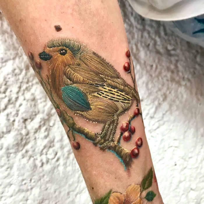 Apparently, Embroidery Tattoos Are A Thing And It Looks Cooler Than It Sounds (30 Pics) Apparently, Embroidery Tattoos Are A Thing And It Looks Cooler Than It Sounds (30 Pics)