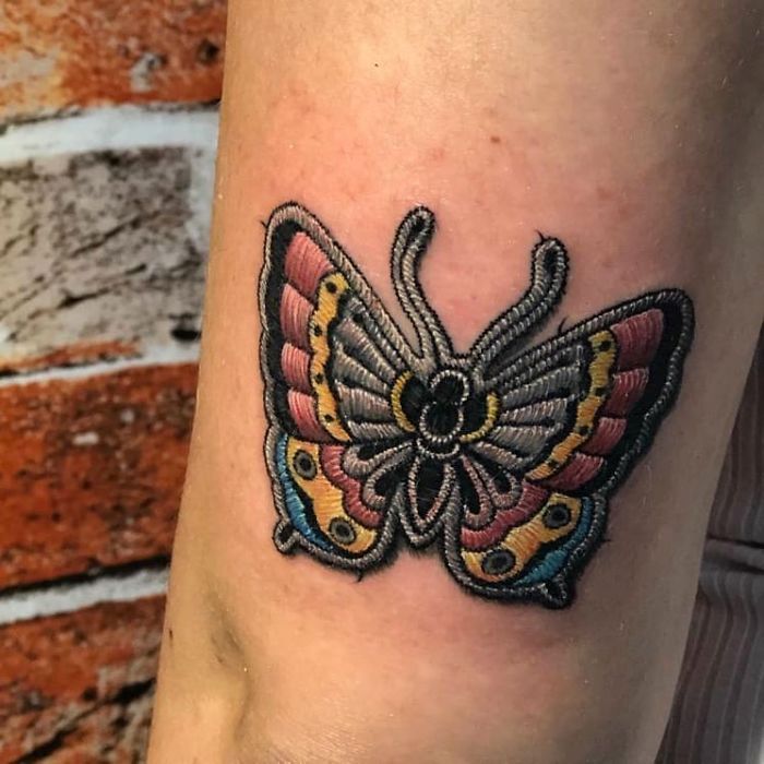 Apparently, Embroidery Tattoos Are A Thing And It Looks Cooler Than It Sounds (30 Pics) Apparently, Embroidery Tattoos Are A Thing And It Looks Cooler Than It Sounds (30 Pics)