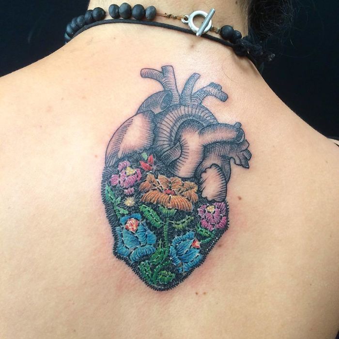 Apparently, Embroidery Tattoos Are A Thing And It Looks Cooler Than It Sounds (30 Pics) Apparently, Embroidery Tattoos Are A Thing And It Looks Cooler Than It Sounds (30 Pics)