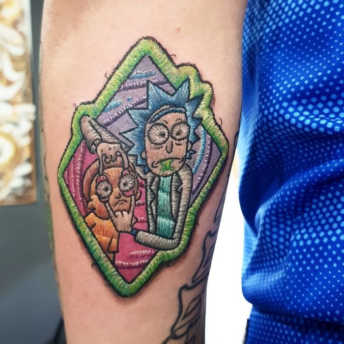 Apparently, Embroidery Tattoos Are A Thing And It Looks Cooler Than It Sounds (30 Pics) Apparently, Embroidery Tattoos Are A Thing And It Looks Cooler Than It Sounds (30 Pics)