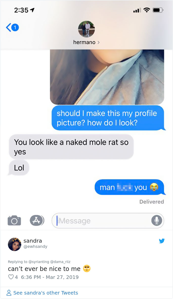 30 Sisters Ask Brothers How They Look, Post Their Responses 30 Sisters Ask Brothers How They Look, Post Their Responses