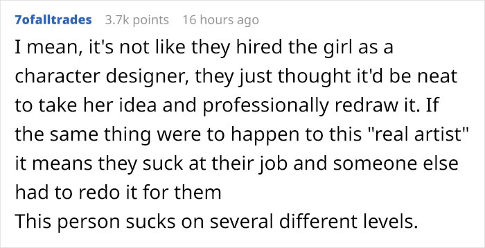 Insecure Artist Attacks Company For Recognizing Child&#8217;s Fan Art And Ignoring &#8216;Real Artists&#8217;, Gets Destroyed With A One-Liner