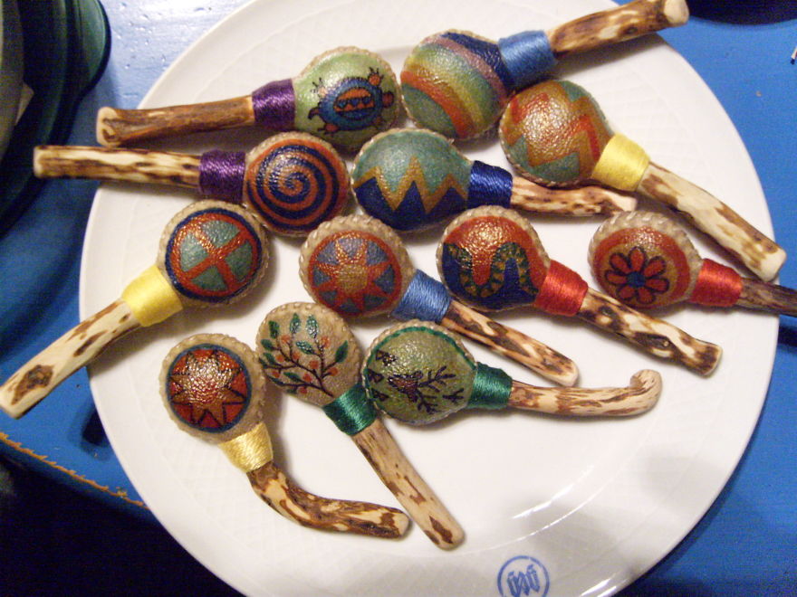 I Sew Archaic Rattles And Paint Them I Sew Archaic Rattles And Paint Them