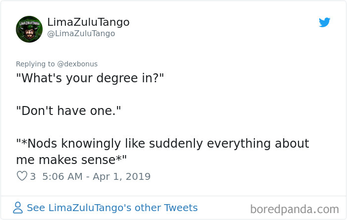 30 Of The Funniest Tweets From People Answering The Question &#8216;What&#8217;s Your Degree In&#8217;