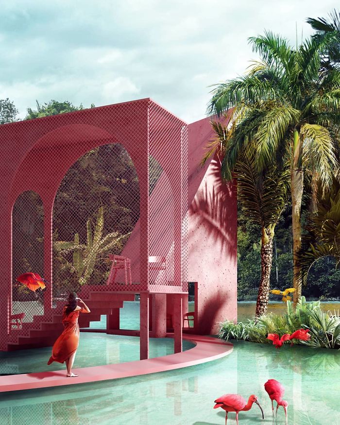 Summer House Designed With A Pool On Its Roof Can Be As Open Or As Closed As The Homeowner Desires Summer House Designed With A Pool On Its Roof Can Be As Open Or As Closed As The Homeowner Desires