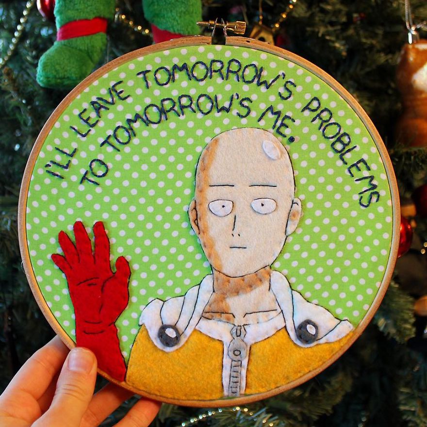 I&#8217;m Addicted To Making Embroidery Hoops Of Popular Animated Characters