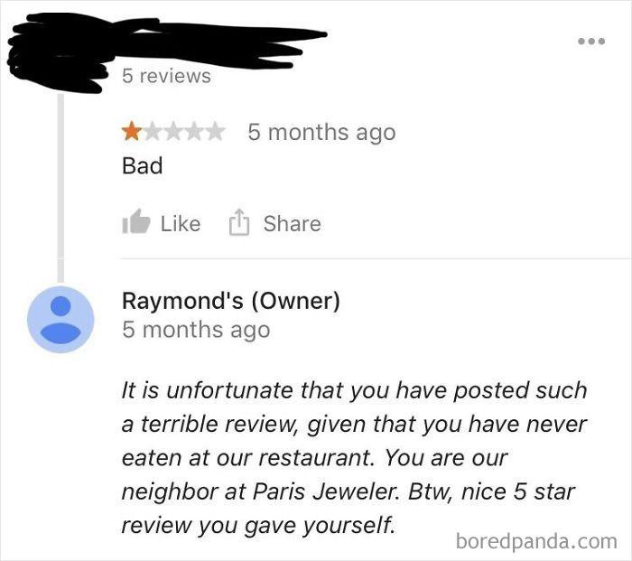 30 Of The Funniest Restaurant Comebacks To Bad Reviews 30 Of The Funniest Restaurant Comebacks To Bad Reviews