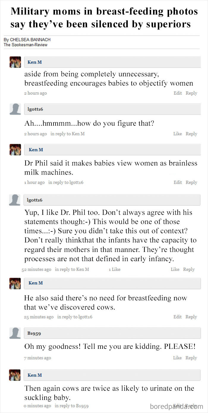30 Hilarious Intentionally Stupid Comments By Ken M