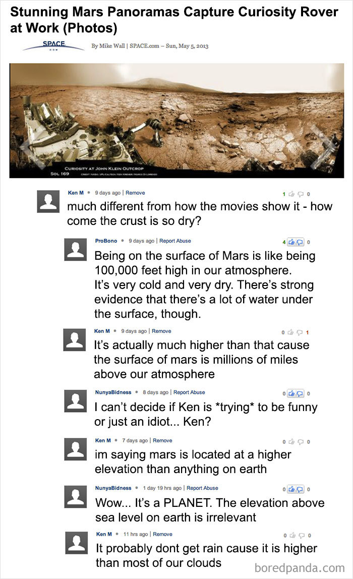 30 Hilarious Intentionally Stupid Comments By Ken M