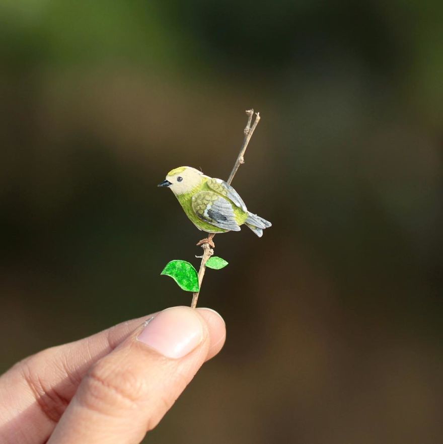 We&#8217;ve Been Creating Miniature Paper Birds Every Day For An Entire Year